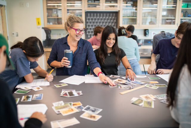 Friday during Kim Kopelman’s Biology course in the MAC on September 9, 2022.