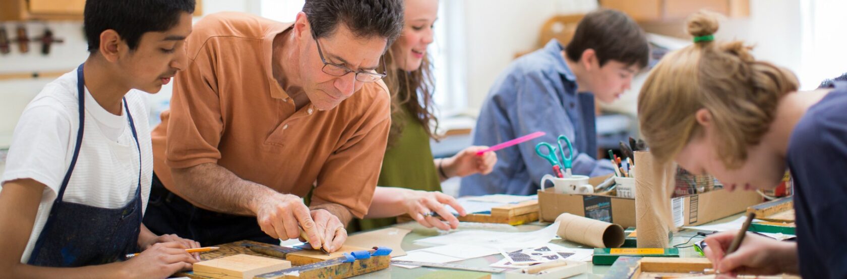 Still life, landscape, or the human figure—whatever the subject, students of the visual arts at Concord Academy acquire the technical, conceptual, and expressive skills of drawing and design to translate their visions into reality.