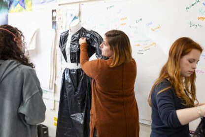 CA students learn to think and work in three dimensions on both small and large scales.